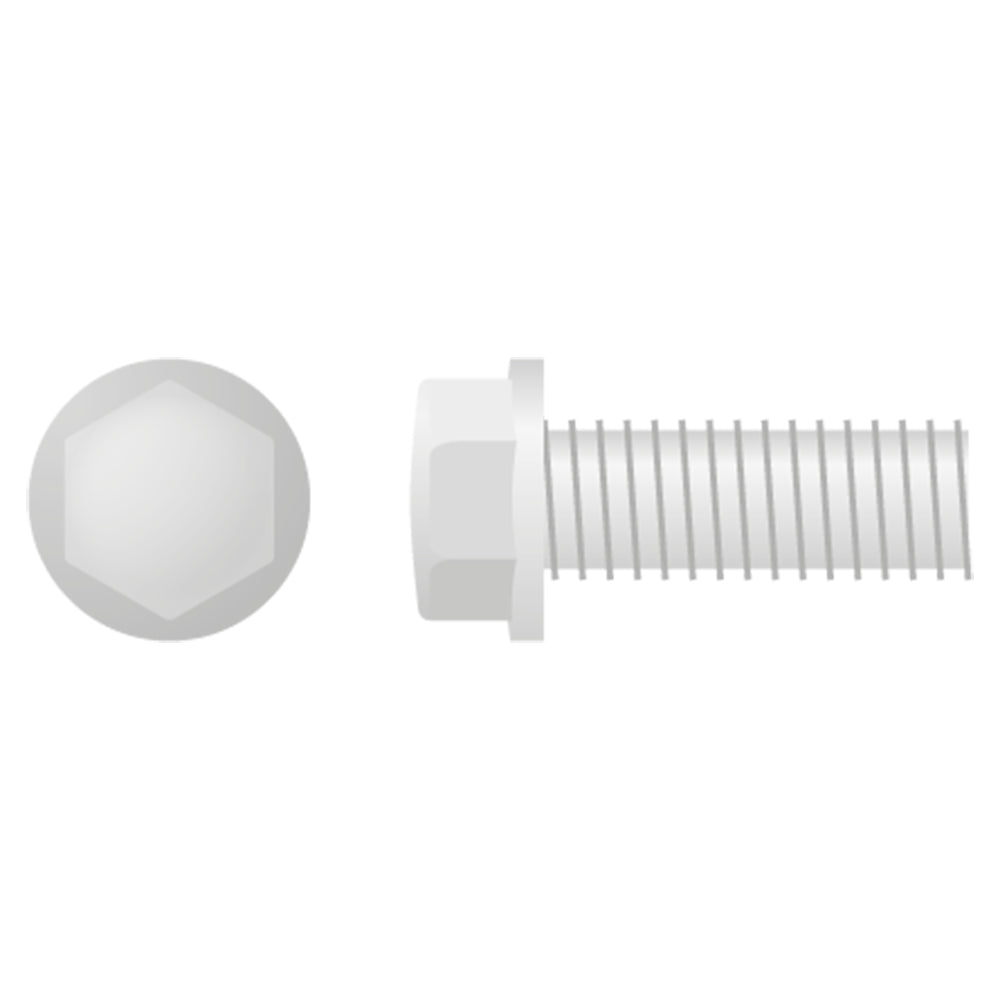 Apico Hex Head Flange Bolt Small M6X1.0X16 8mm 10pk