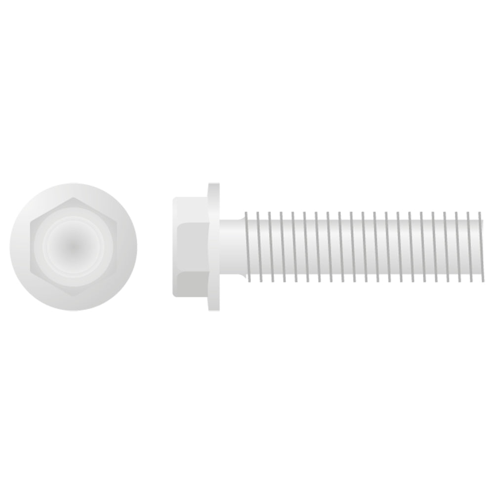 Apico Hex Head Low Profile Flange Bolt M8X1.25X30 10mm 10pk