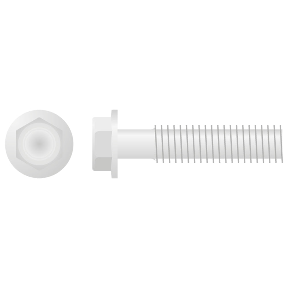 Apico Hex Head Low Profile Flange Bolt M8X1.25X35 10mm 10pk