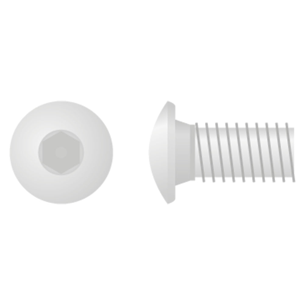 Apico Button Head Allen Bolt M6X1.0X12 10mm 10pk