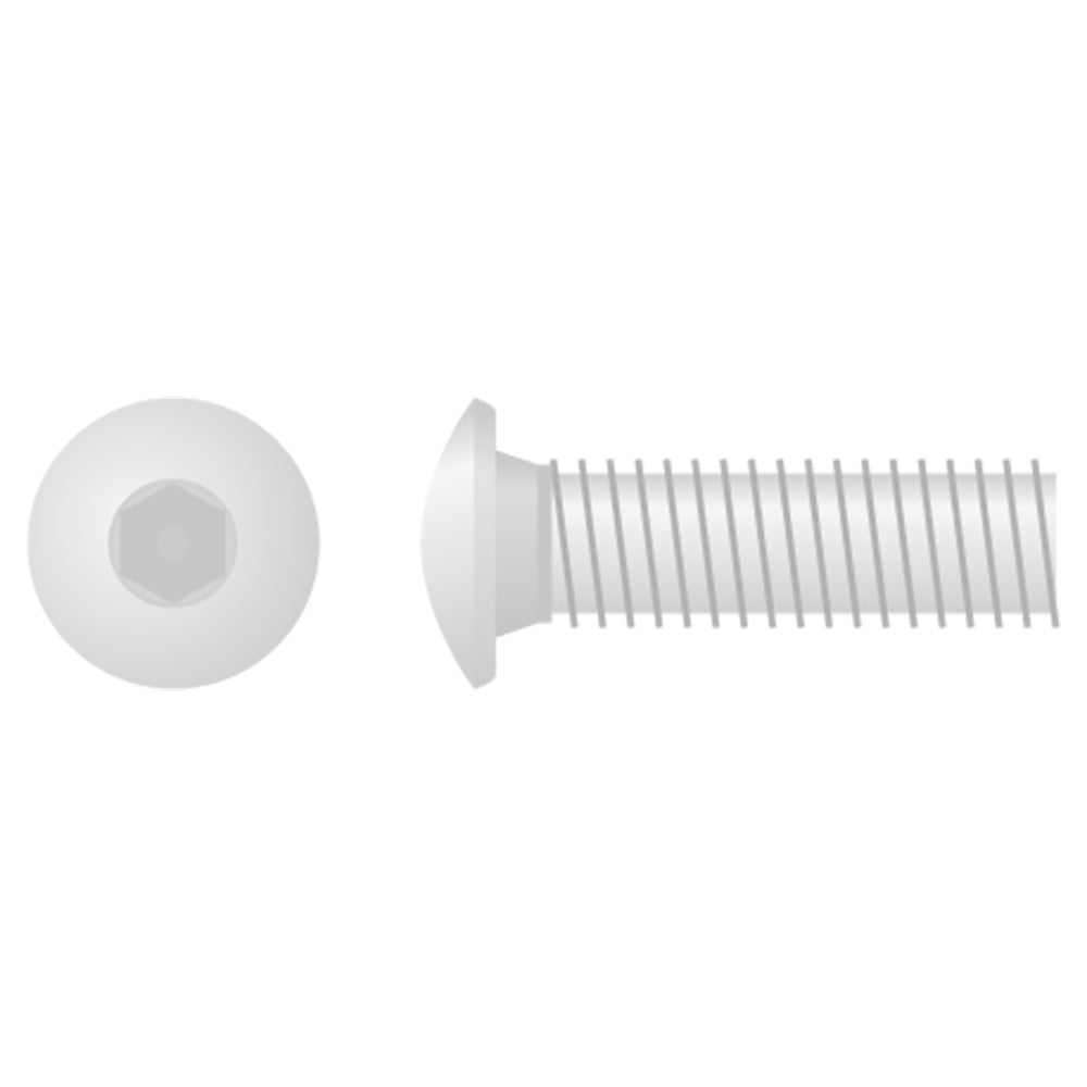 Apico Button Head Allen Bolt M6X1.0X20 10mm 10pk