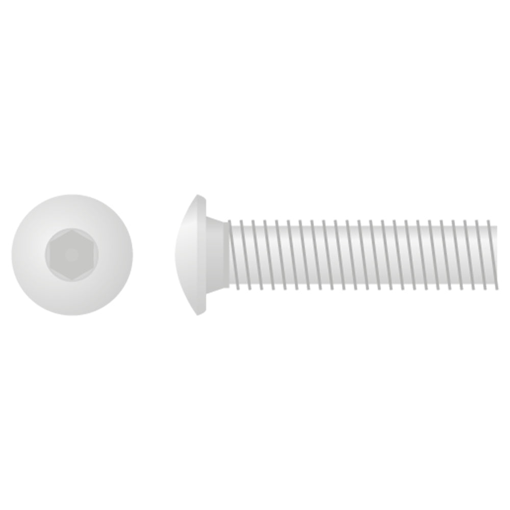 Apico Button Head Allen Bolt M6X1.0X25 10mm 10pk