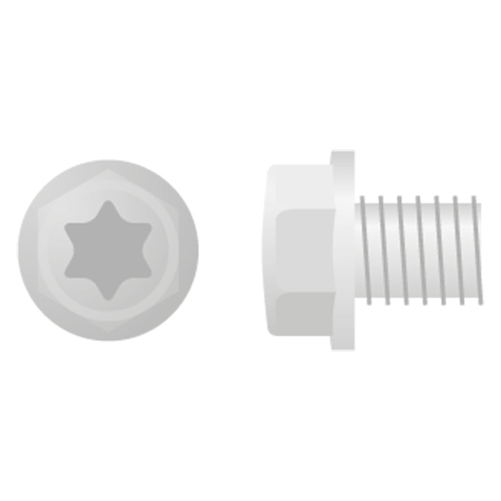Apico Euro Style Flange Bolt M6X12 10pk