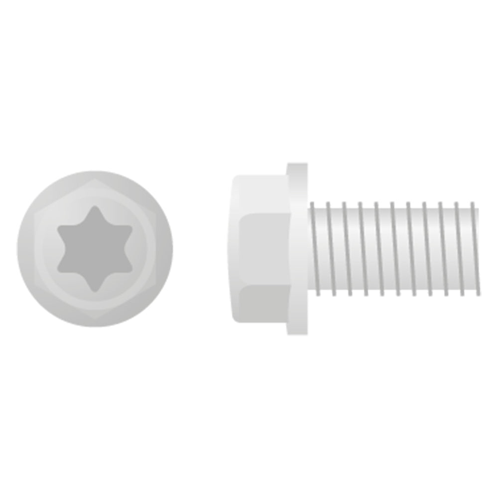 Apico Euro Style Flange Bolt M6X16 10pk