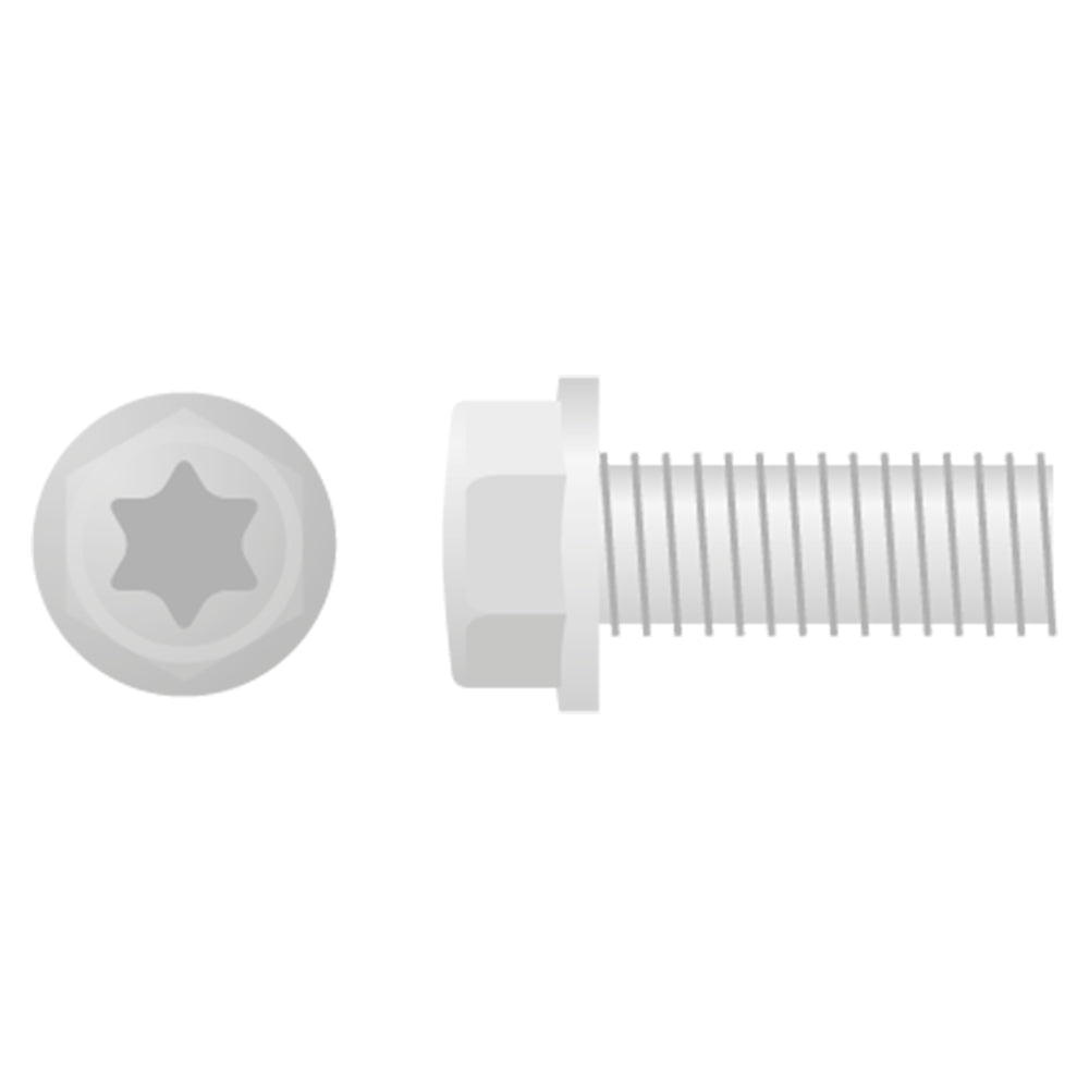Apico Euro Style Flange Bolt M6X20 10pk