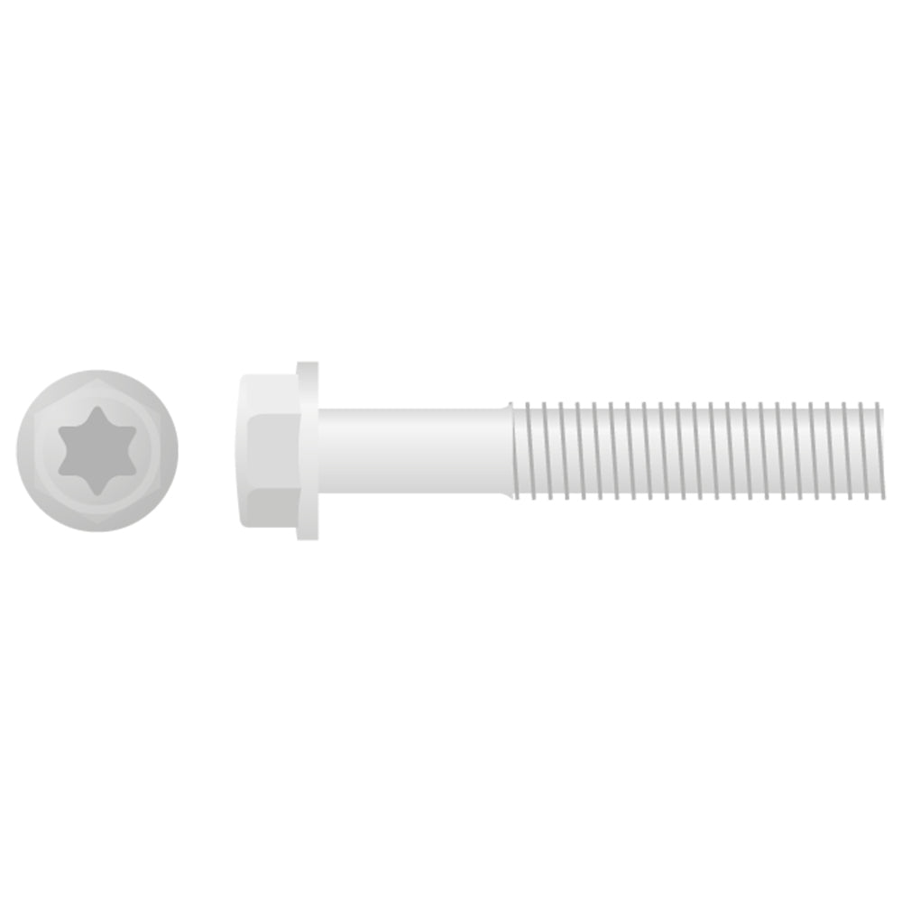Apico Euro Style Flange Bolt M6X40 10pk