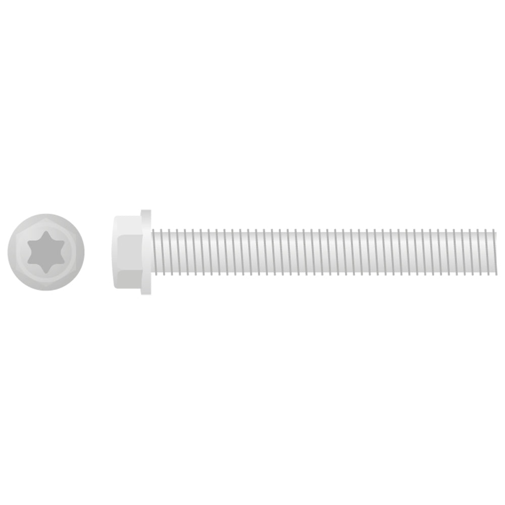 Apico Euro Style Flange Bolt M6X45 10pk
