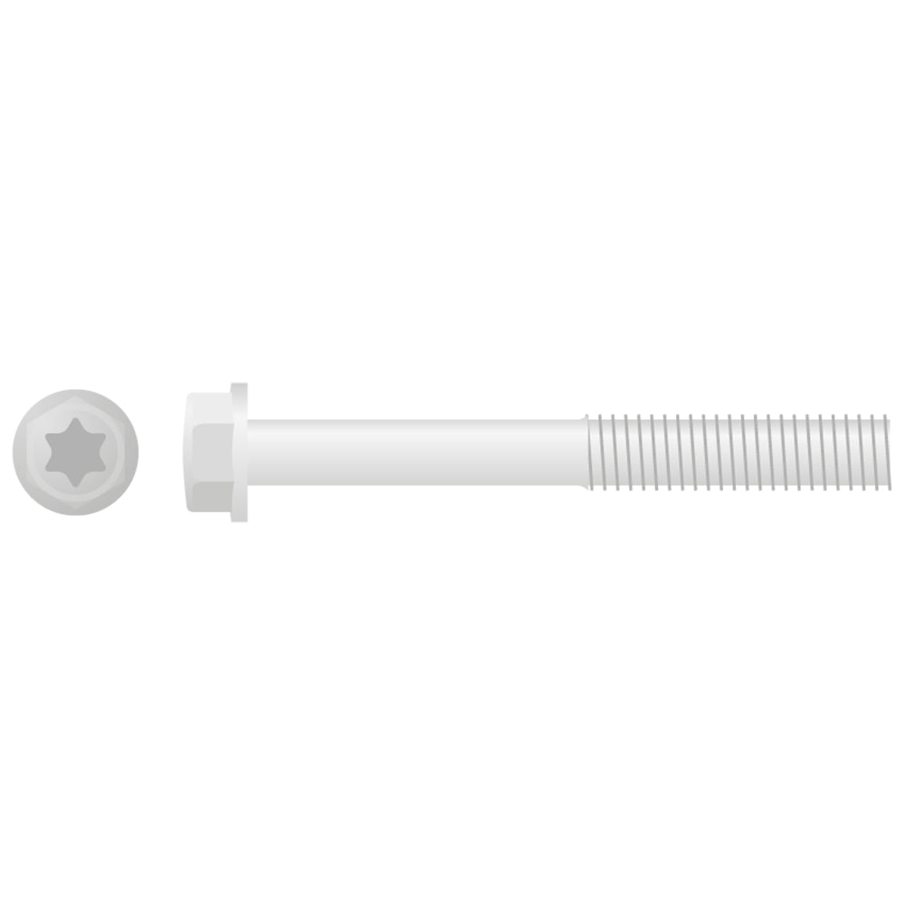 Apico Euro Style Flange Bolt M6X50 10pk