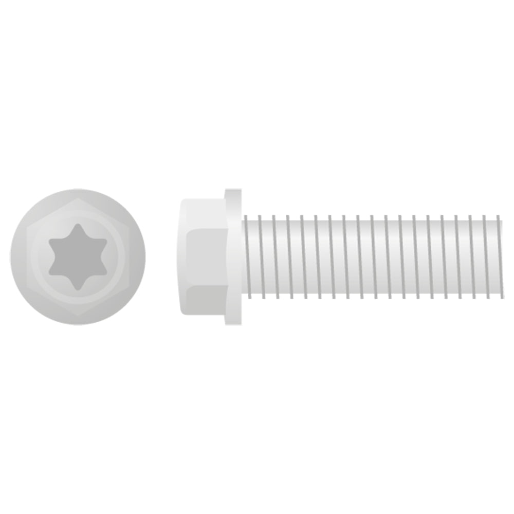 Apico Euro Style Flange Bolt M8X25 10pk