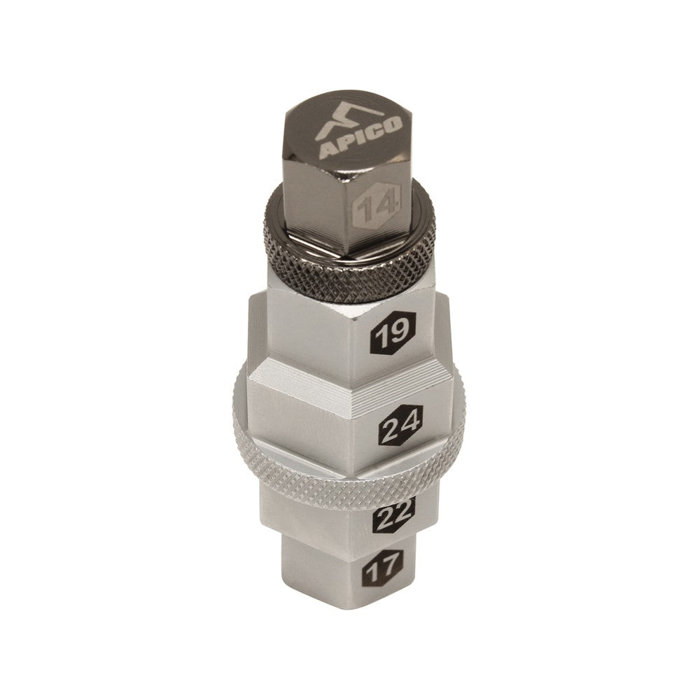 Apico Axle Tool 5-In-One 14,17,19,22,24mm