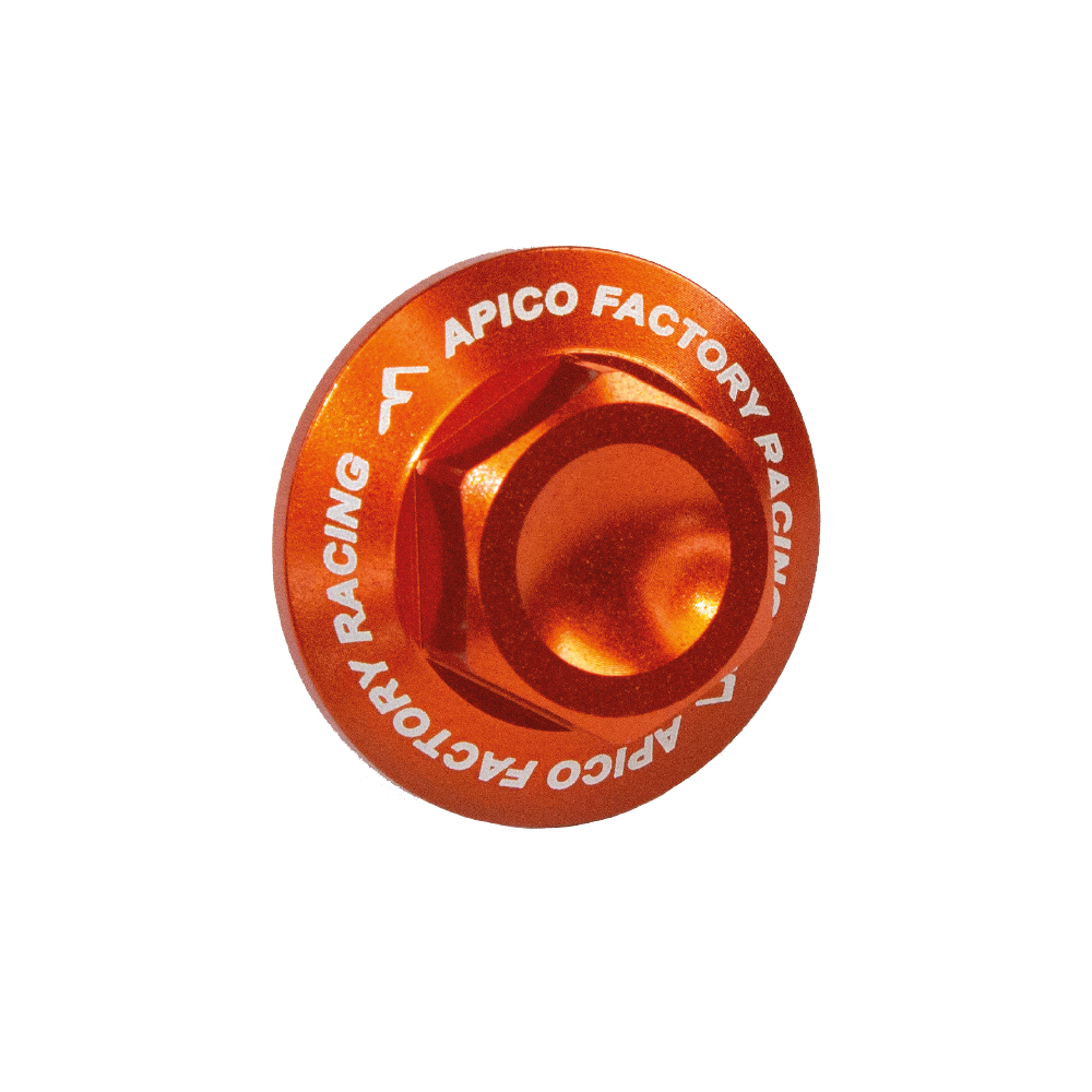 Apico Axle Nut Front M20 X 1.5 KTM/HQV/GAS SX/SX-F/TC/FC/MC 15-23, EXC/EXC-F/TE/FE/EC125-701 16-23 Orange
