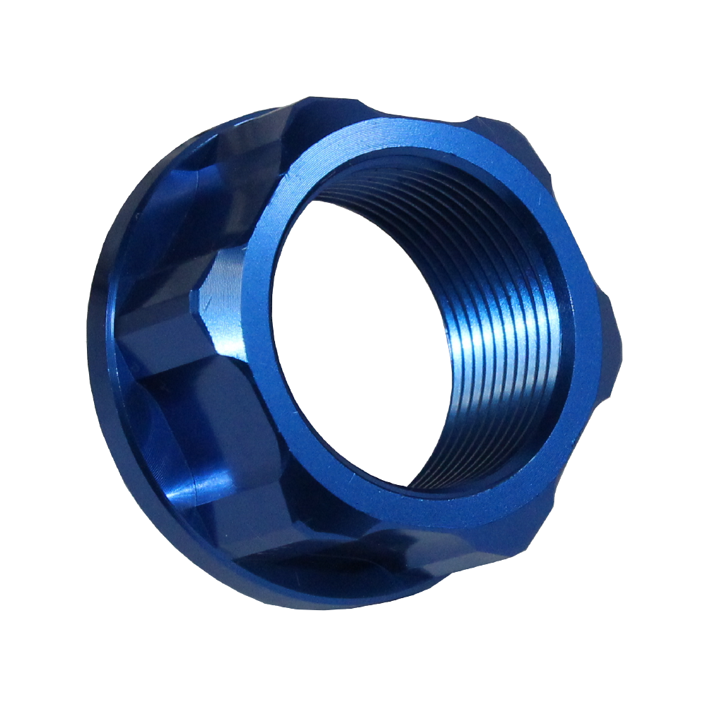 Apico Axle Nut Rear M25 X 1.5 KTM/HQV/GAS SX/SX-F125-450 13-22, TC/FC125-450 17-22, MC/MC-F 21-23 Blue