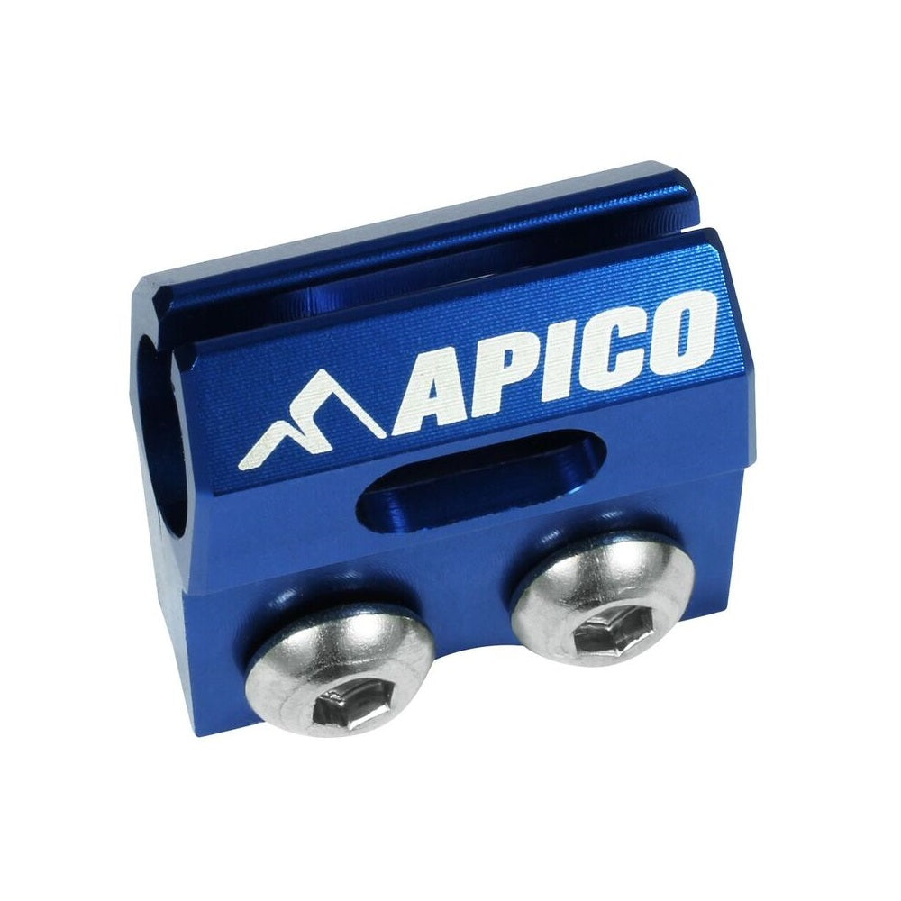 Apico Brake Hose Clamp HON/YAM CR125-250 04-07, CRF250/450R/X/RX 04-23, YZ65-250, YZ250F 09-23, YZ450F 09-22 BU