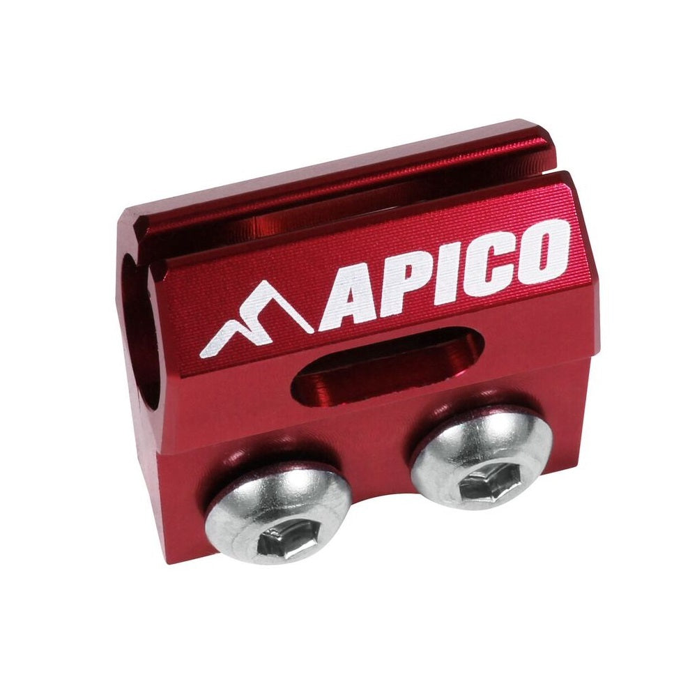 Apico Brake Hose Clamp HONDA CR80/85 96-07, CRF150R 07-23, CR125/250 90-03, CRF450R 02-03 Red