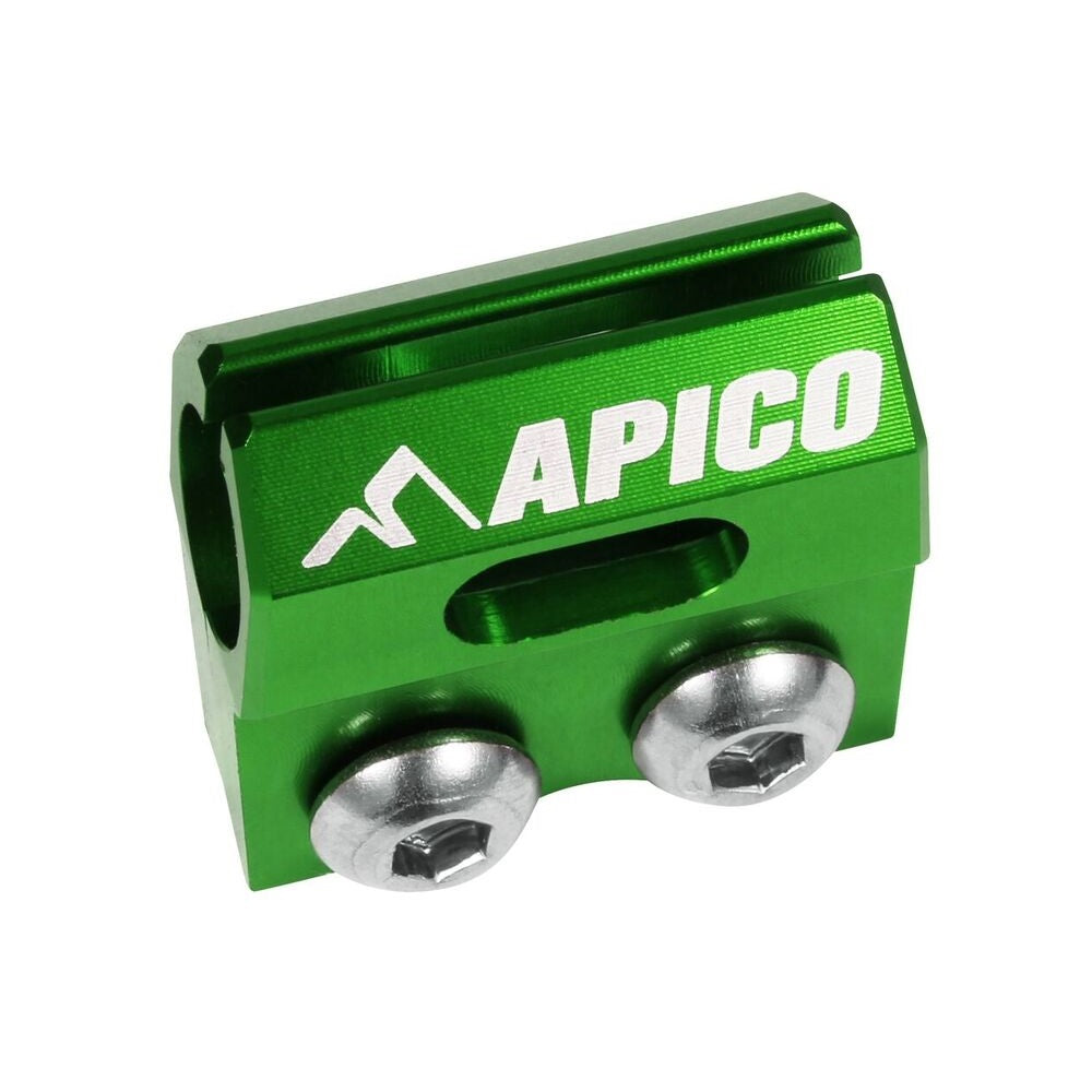 Apico Brake Hose Clamp KAWASAKI/SUZUKI KX/KXF >2023, RM/RM-Z >2023 Green