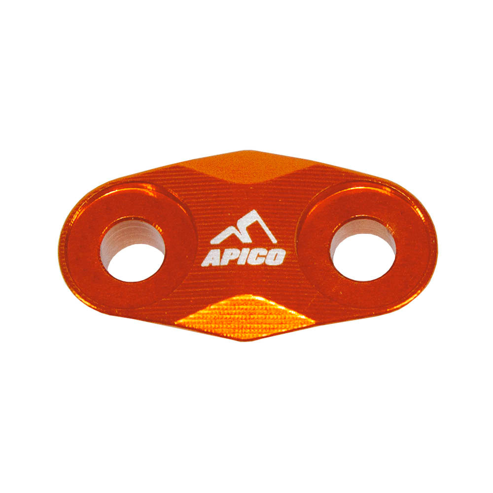 Apico Brake Hose Clamp KTM/HQV/GAS SX/TC/MC 50-65 19-23 Orange