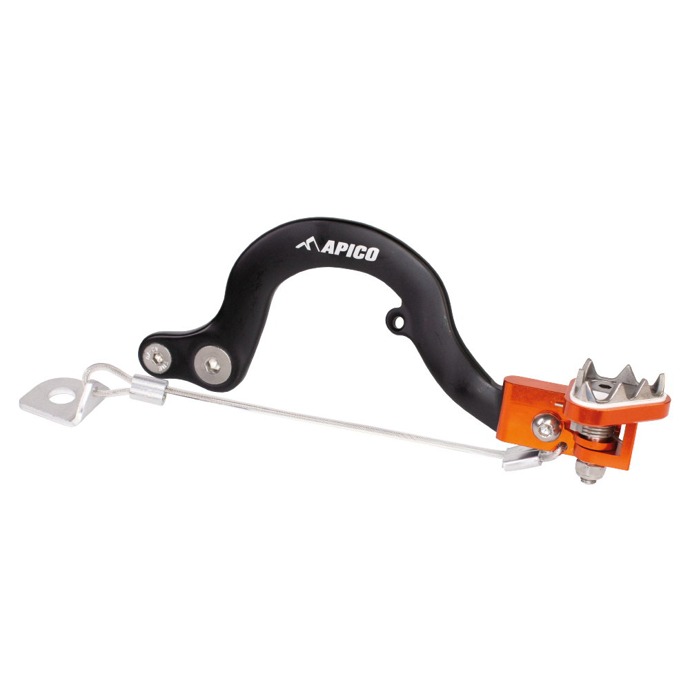 Apico Brake Pedal KTM/HUSKY/GAS SX/SX-E50 09-23, TC/TC-E50 17-23, MC/MC-E5 21-23 Black/Orange