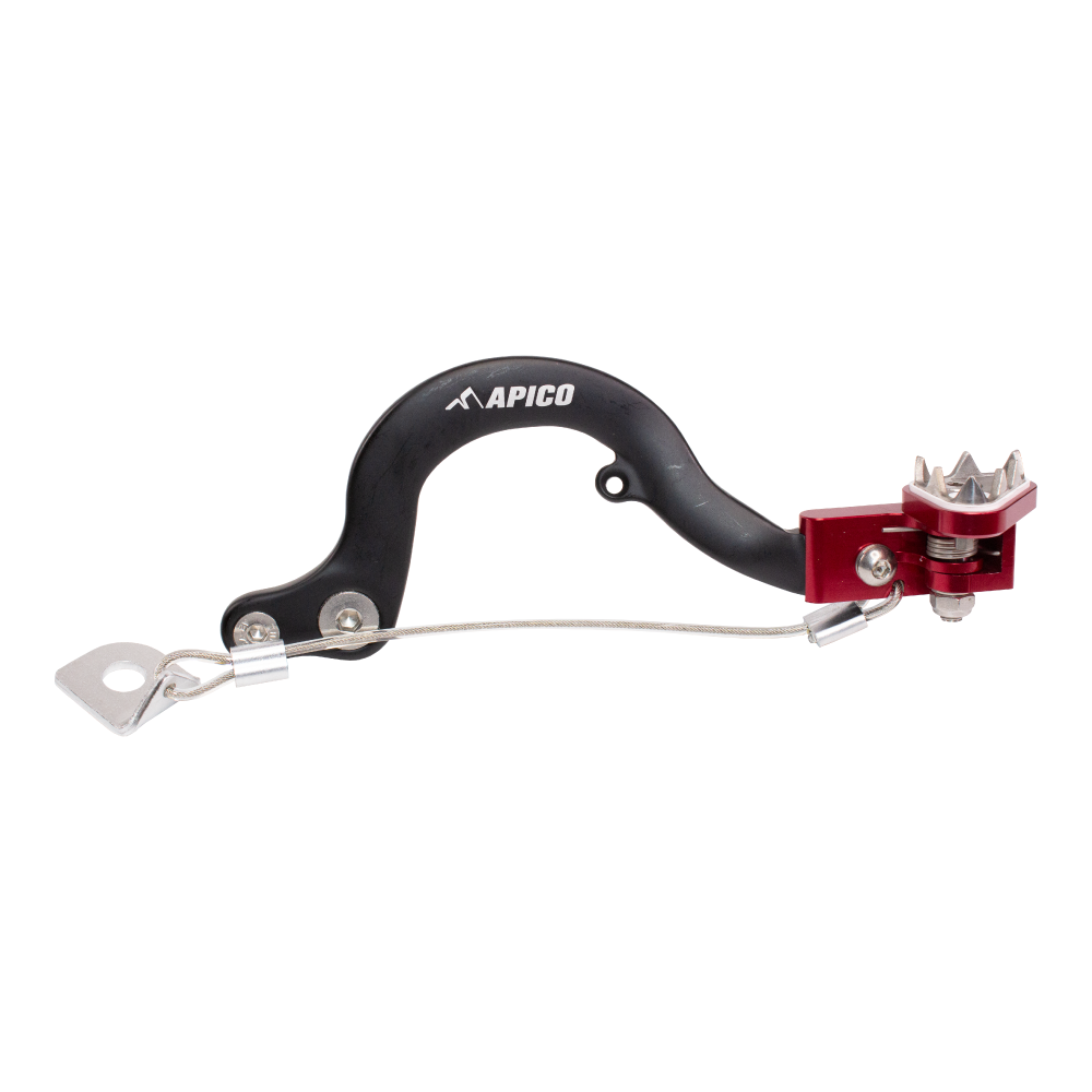 Apico Brake Pedal KTM/HUSKY/GAS SX/SX-E50 09-23, TC/TC-E50 17-23, MC/MC-E5 21-23 Black/Red