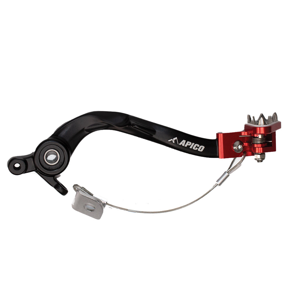 Apico Brake Pedal KTM/HQV/GAS SX/SX-F/TC/FC125-450 23-24, EXC/EXC-F/TE/FE150-501 2024, MC/MC-F/EC/EC-F 2024 Black/Red