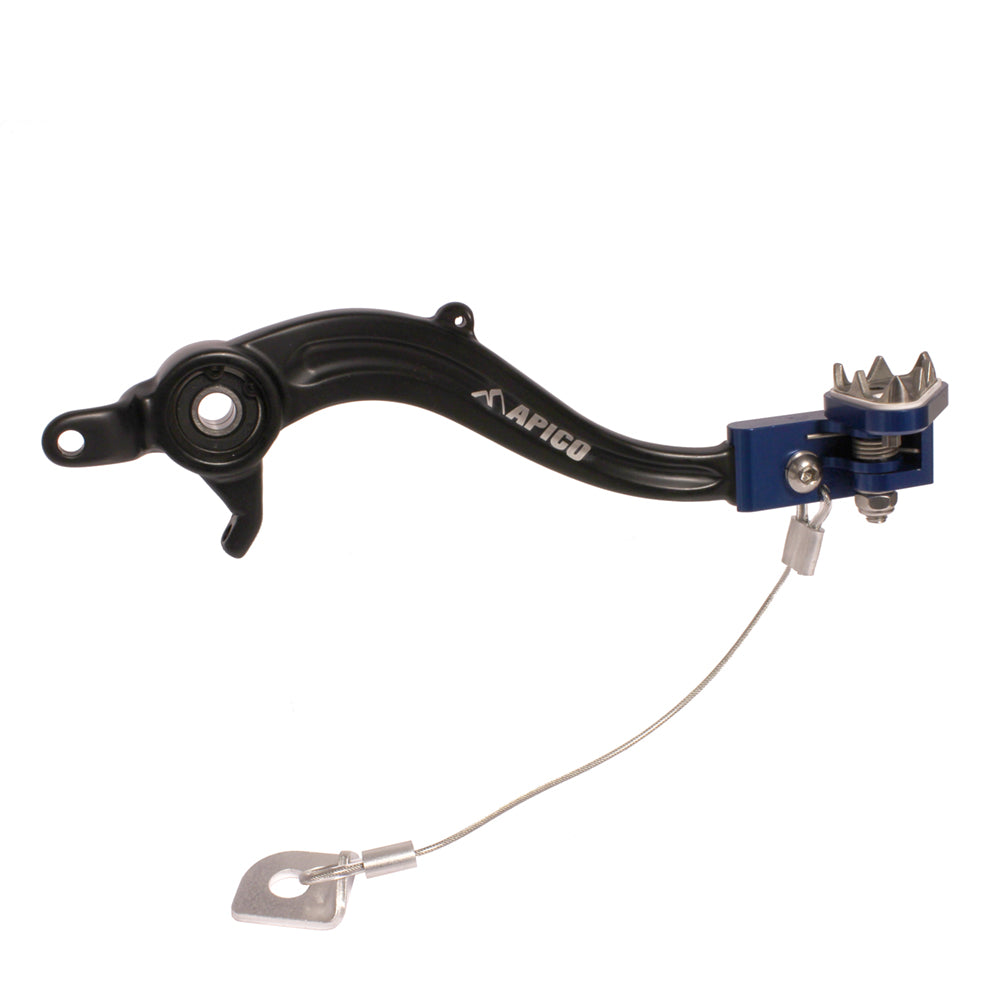 Apico Brake Pedal Forged SHERCO SE-R125-300 14-23, SE-F250-500 12-23 Black/Blue