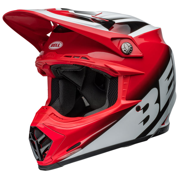 Bell Moto-9S Flex MX Helmet Rail Red/White