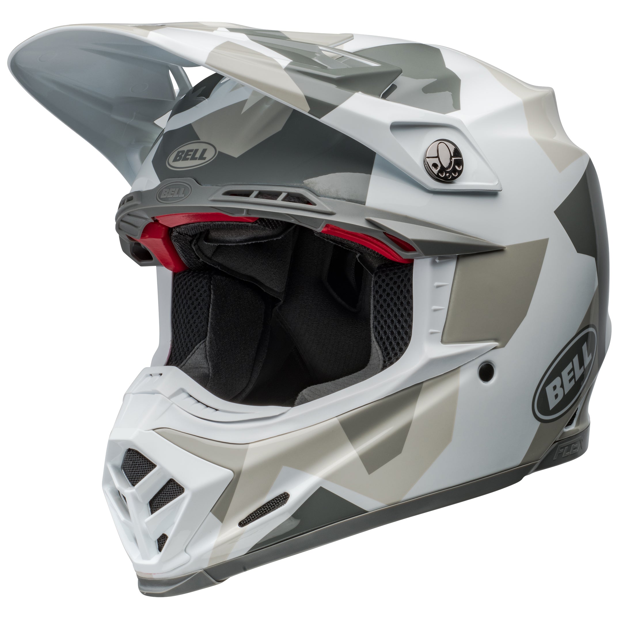 Bell Moto-9S Flex MX Helmet Rover White Camo