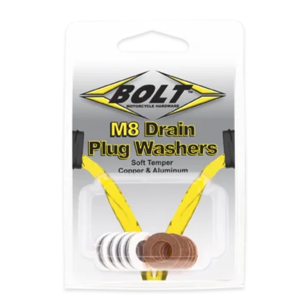 Bolt Drain Plug Washer M8 10-PACK