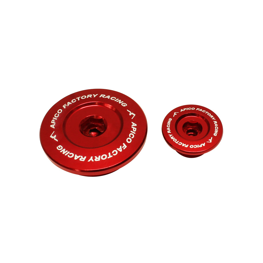 Apico Engine Plug HONDA CRF150R 07-23, CRF250R 10-17, CRF450R 02-16, CRF450X 05-18 Red
