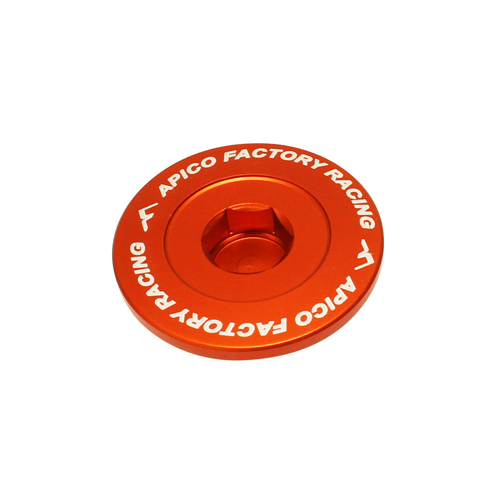 Apico Engine Plug KTM/HQV/GAS SX-F/FC/MC-F250-450 11-23, EXC-F/FE/FX/EC-F/EX-F250-350 12-23 Orange