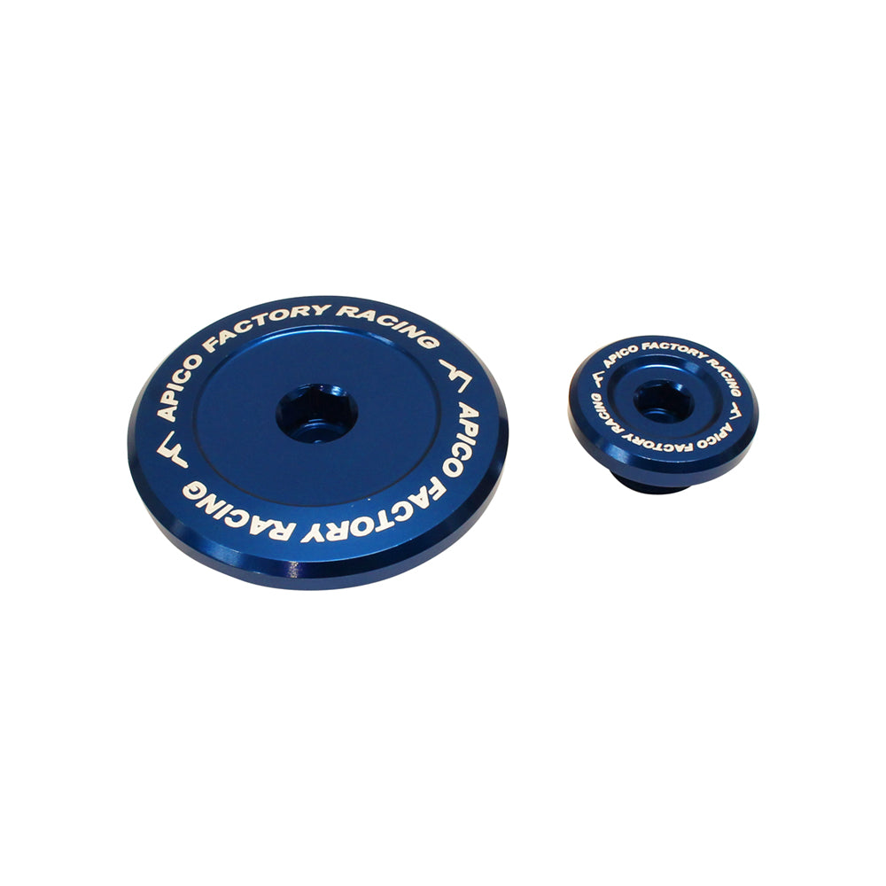 Apico Engine Plug YAMAHA YZ250F 14-23, YZ450F 10-22, WR250F 15-23, WR450F 16-23, YZ250FX/450FX 15-23 Blue