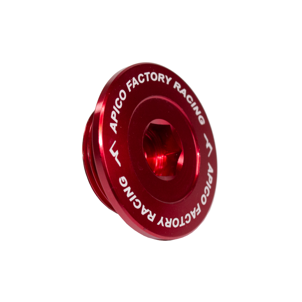 Apico Engine Plug KTM/HQV/GAS SX-F/FC/MC-F250-450 11-23, EXC-F/FE/FX/EC-F/EX-F250-350 12-23 Red