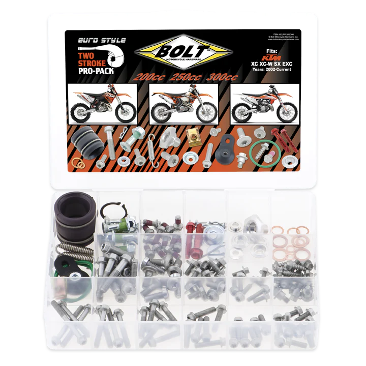 Bolt PRO Pack Fastener Kit KTM Style SX 250 EXC 200 250 300 2000-2022