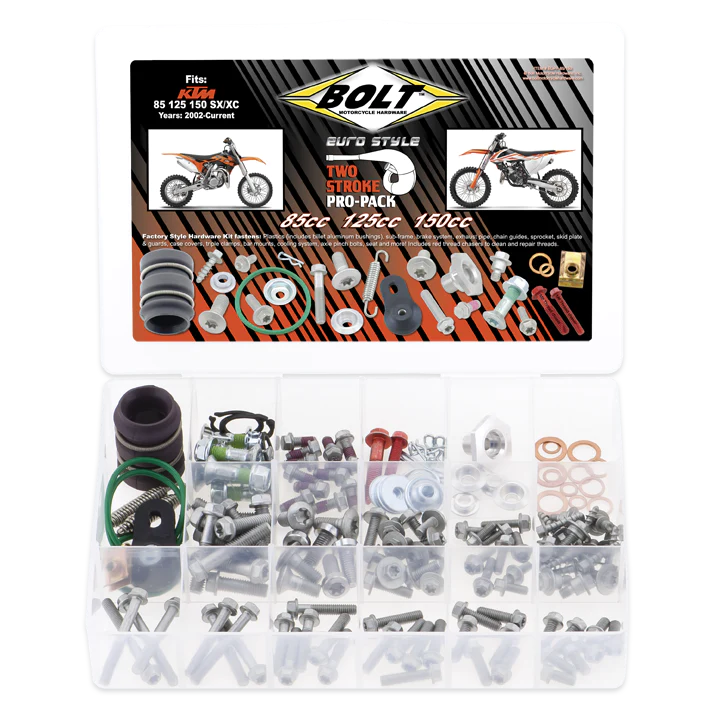 Bolt PRO Pack Fastener Kit KTM Style SX 85 125 150 2002-2022