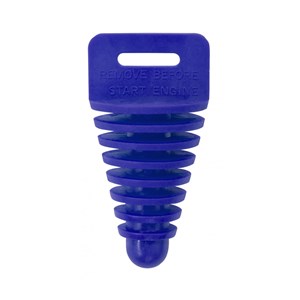 Apico Exhaust Plug Bung 4-STROKE With Lanyard BLUE