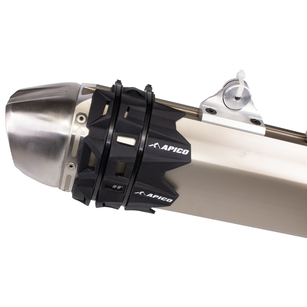 Apico Silicone Exhaust Silencer Protector Black