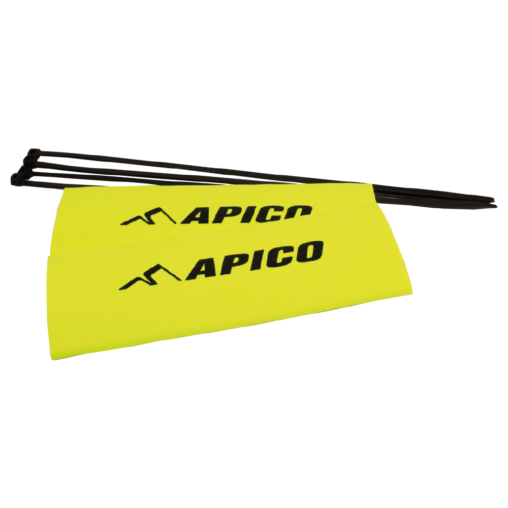 Apico Neoprene Fork Guard Trials Fluo Yellow 18.5CM