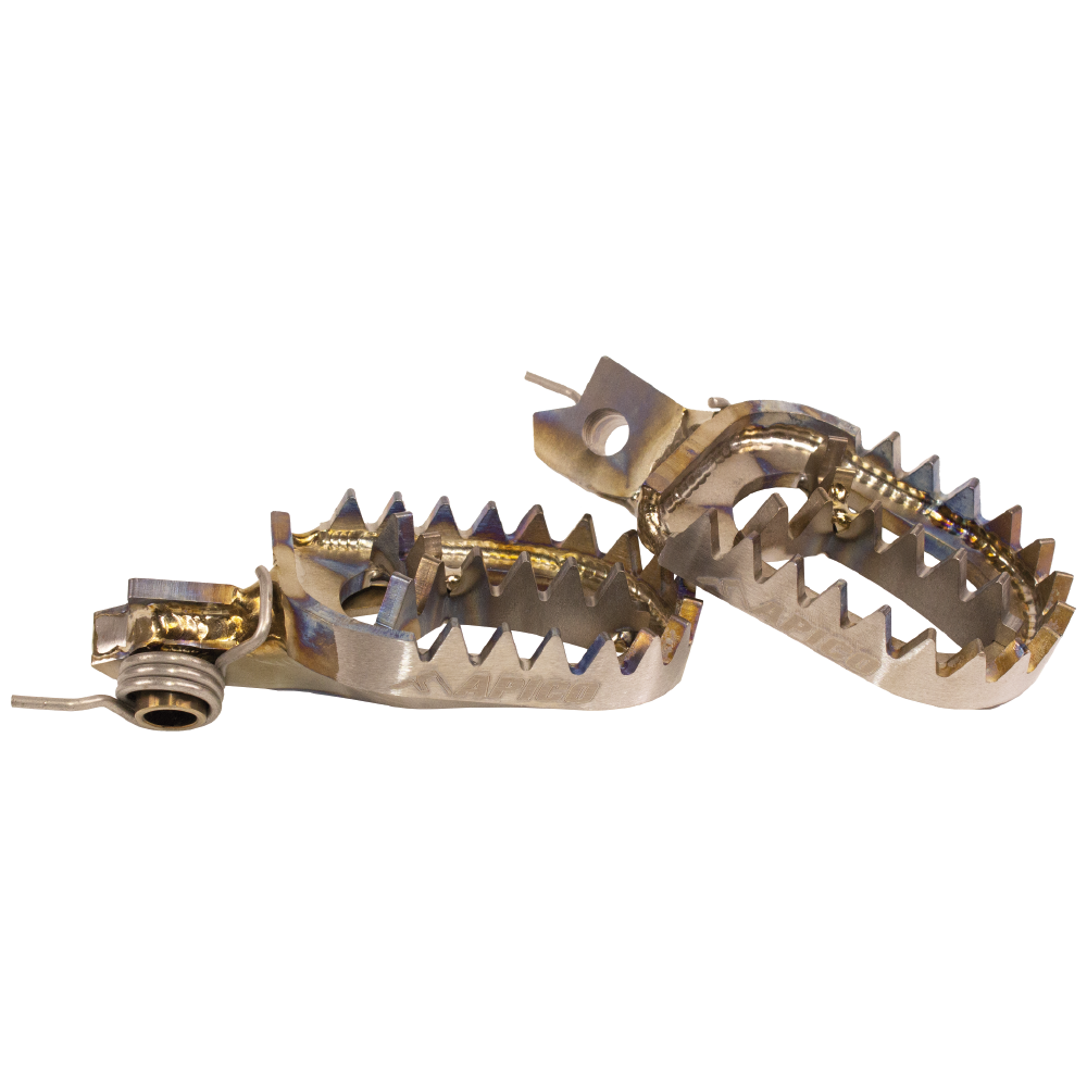 Apico Titanium Foot Pegs SUZUKI RM-Z250 10-23, RM-Z450 10 & 12-23