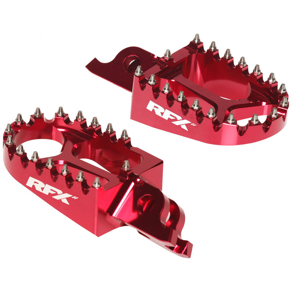 RFX Pro Footrests Red Honda CRF250/450 02-22 CRF150 07-22 CR125/250 02-07