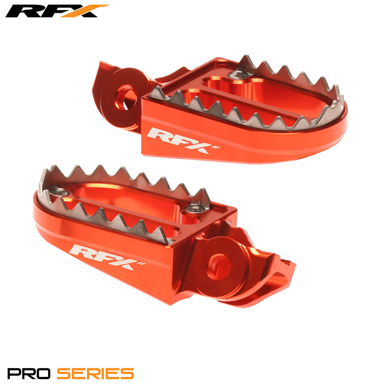 RFX Pro Series 2 Footrests Orange KTM SX85 18-22 SX125-450 16-22 Except 250 2T 16