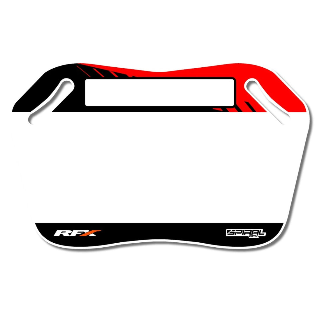 RFX Pro Pit board Honda White/Red - Inc Pen
