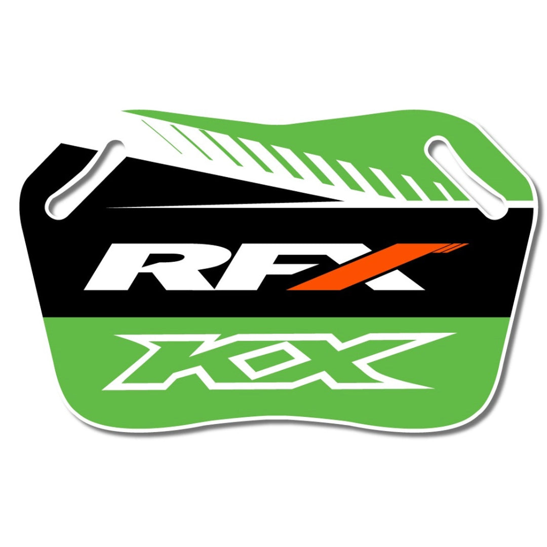 RFX Pro Pit board Kawasaki White/Green - Inc Pen