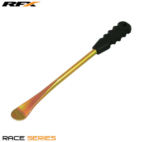 RFX Race Single Spoon end Tyre Lever Gold Universal with Black Handle 270mm / 11in Long