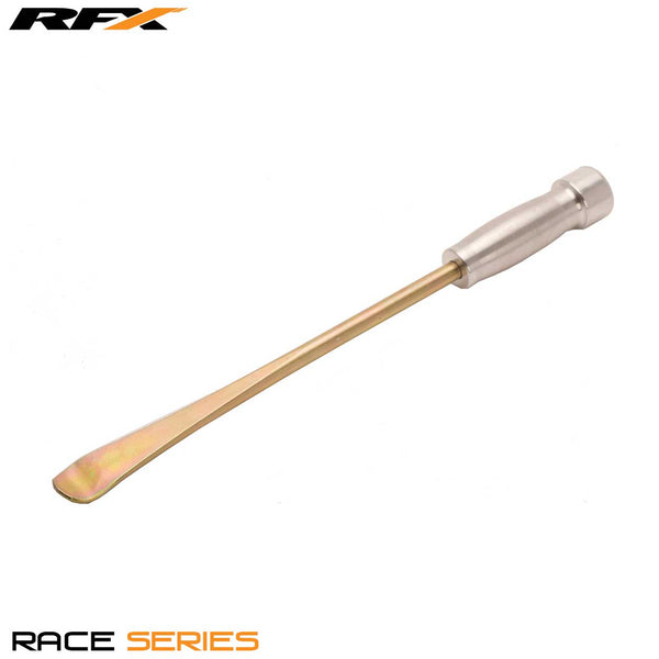 RFX Race Single Spoon end Tyre Lever Gold Mousse Type with Silver Handle 420mm / 17in Long