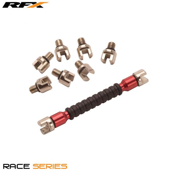 RFX Race Spoke Key Red Multi Tip Type Sizes 5.4mm-7.0mm