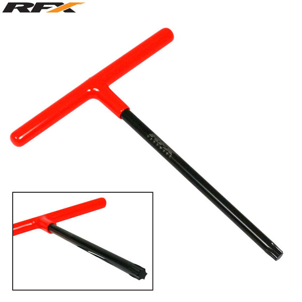 RFX Pro T-Bar Black/Orange Standard Reach with Rubber Handle KTM T45 Torx head