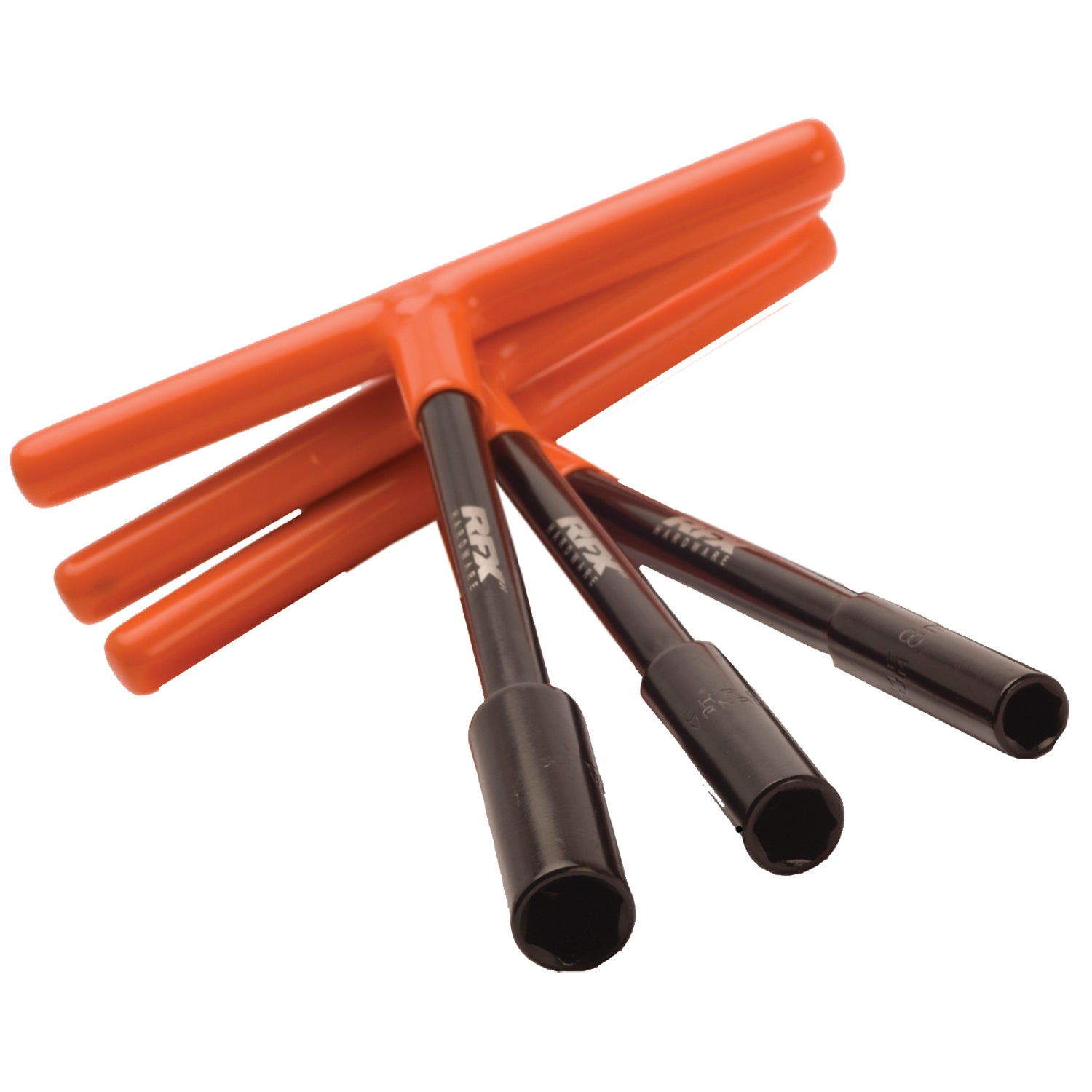 RFX Pro T-Bar Set Black/Orange Standard Reach with Rubber Handle 8mm/10mm/13mm