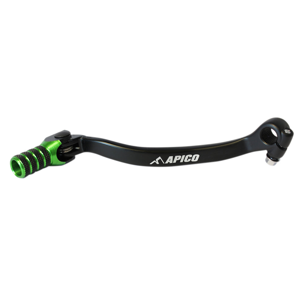 Apico Gear Lever Elite KAWASAKI/SUZUKI KX250F 04-05, RM-Z250 04-06 Black/Green