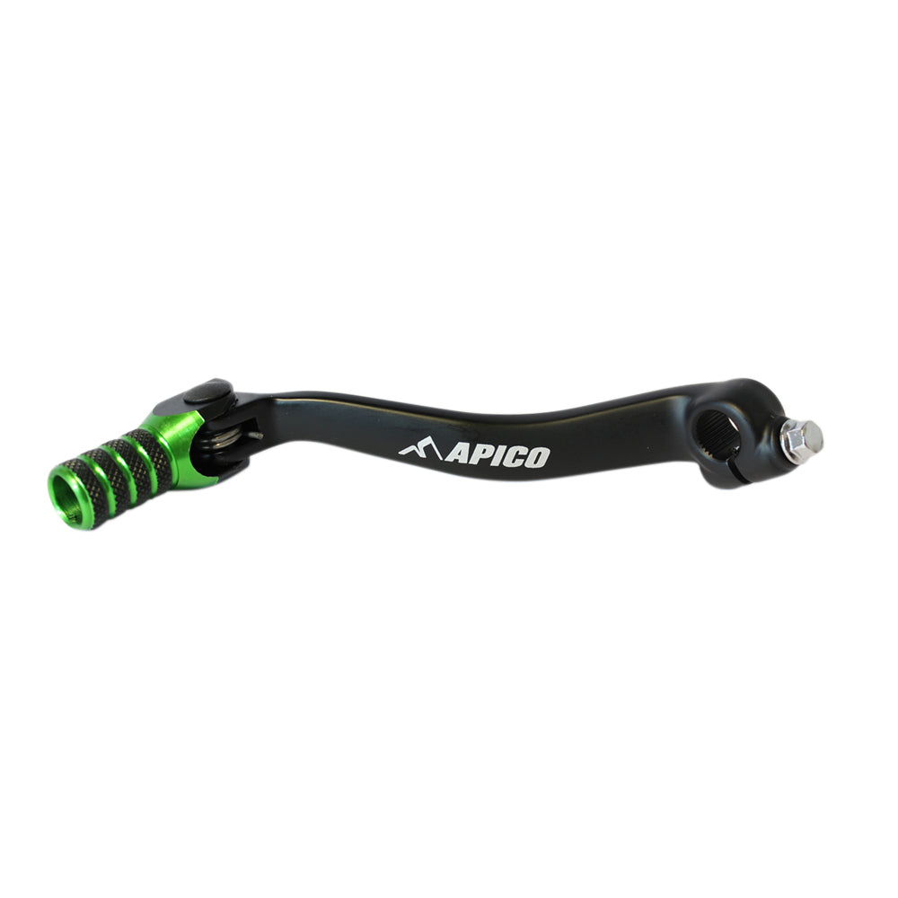 Apico Gear Lever Elite KAWASAKI KX450F 16-23, KX450XC 21-23 Black/Green