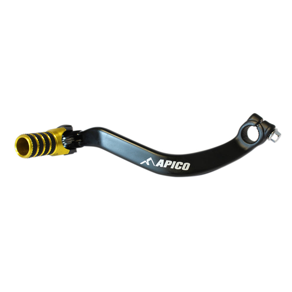 Apico Gear Lever Elite SUZUKI RM250 01-08 Black/Yellow