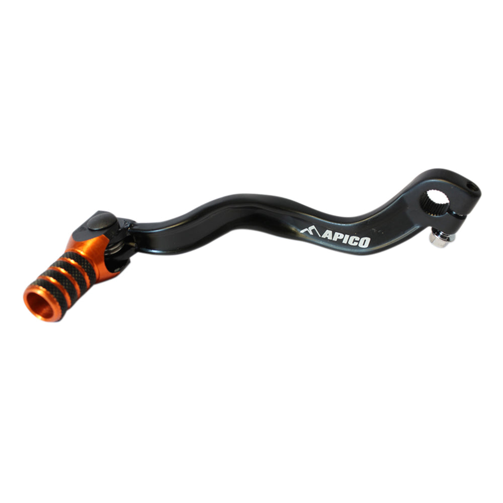 Apico Gear Lever Elite KTM SX65 01-08, BETA REV/EVO 80cc 03-22 Black/Orange